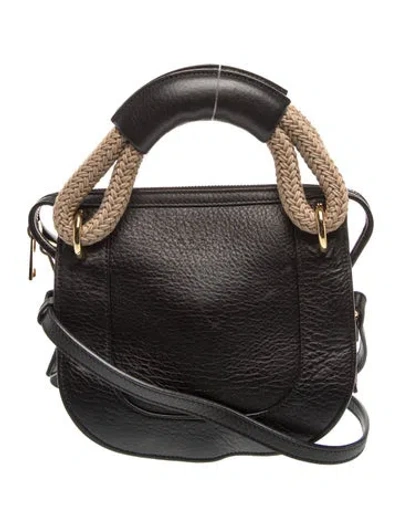 Pre-owned Marni Leather Shoulder Bag In Black