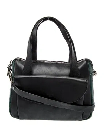 Pre-owned Marni Leather Shoulder Bag In Black