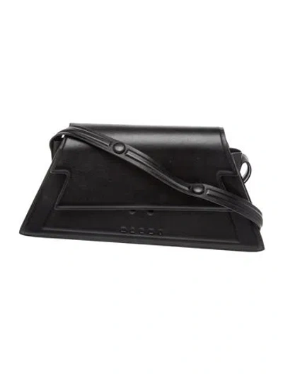 Pre-owned Marni Leather Shoulder Bag In Black