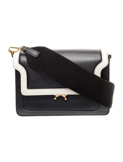 Pre-owned Marni Leather Shoulder Bag In Black