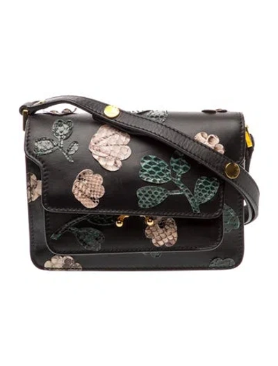 Pre-owned Marni Leather Shoulder Bag In Black