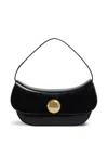 Marni Hobo Handbag With Gold Closure In Black
