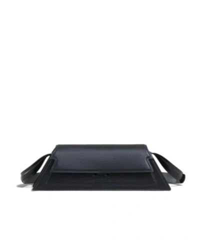 Marni Leather Shoulder Bag In Black