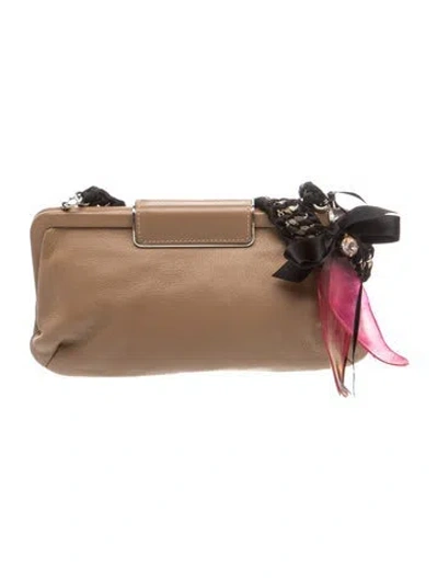 Pre-owned Marni Leather Shoulder Bag In Brown