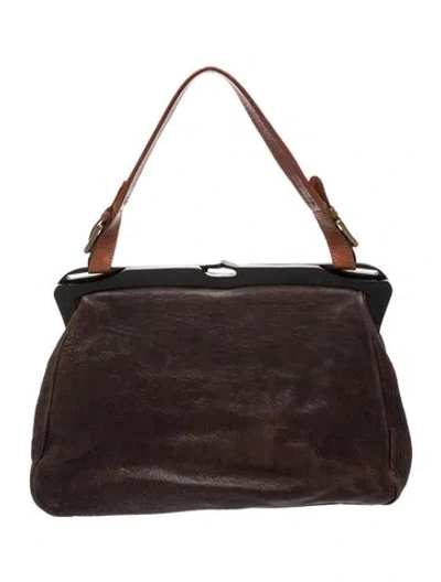 Pre-owned Marni Leather Shoulder Bag In Brown
