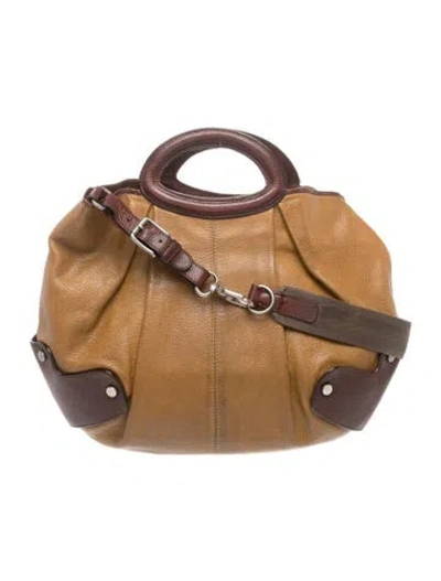 Pre-owned Marni Leather Shoulder Bag In Brown