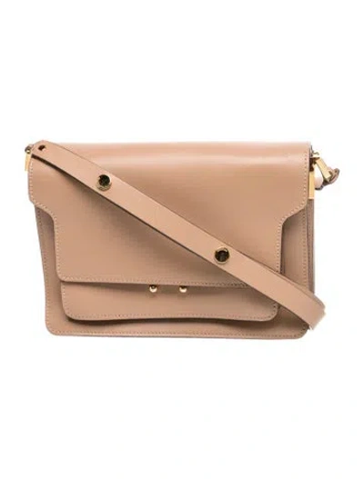 Pre-owned Marni Leather Shoulder Bag In Brown