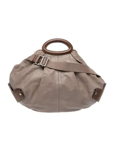 Pre-owned Marni Leather Shoulder Bag In Neutral
