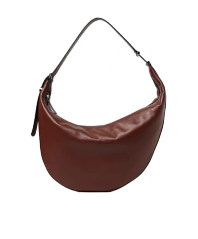 Marni Leather Shoulder Bag In Brown