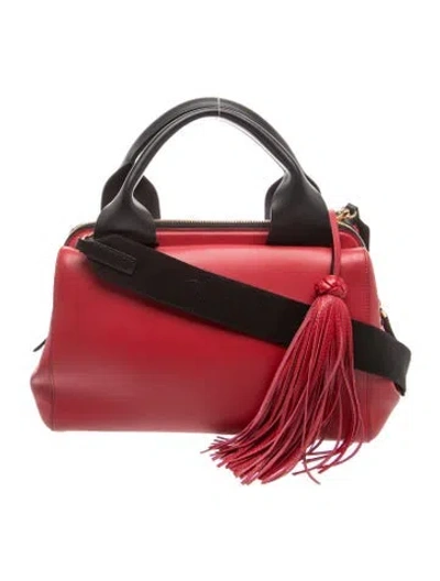 Pre-owned Marni Leather Shoulder Bag In Red