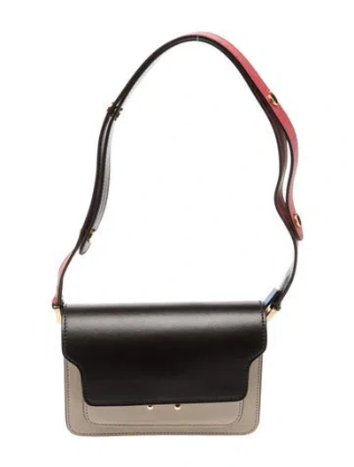 Pre-owned Marni Leather Shoulder Bag W/ Tags In Multi