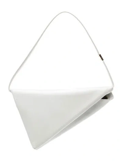 Pre-owned Marni Leather Shoulder Bag In White