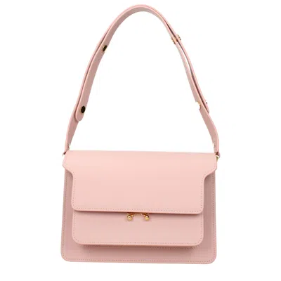Marni Leather Shoulder Women's Bag In Pink