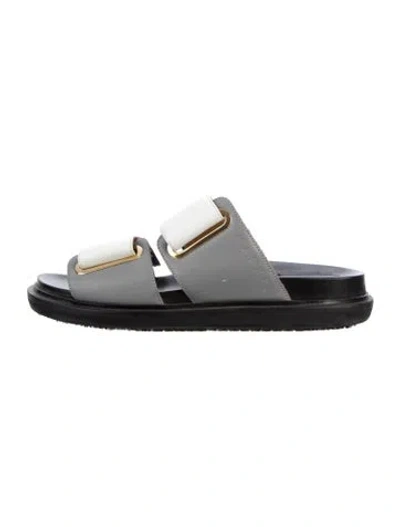 Pre-owned Marni Leather Slides In Multi