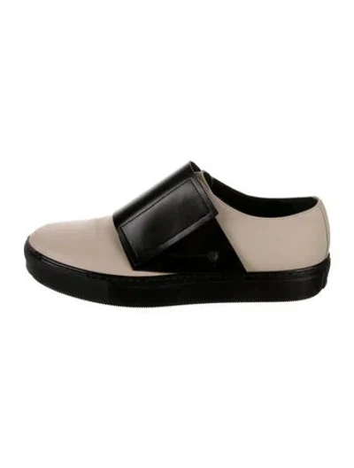 Pre-owned Marni Leather Sneakers In Black