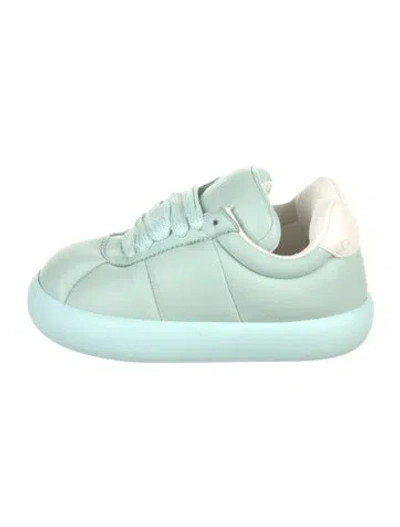 Pre-owned Marni Leather Sneakers In Blue