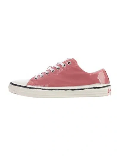 Pre-owned Marni Leather Sneakers In Pink