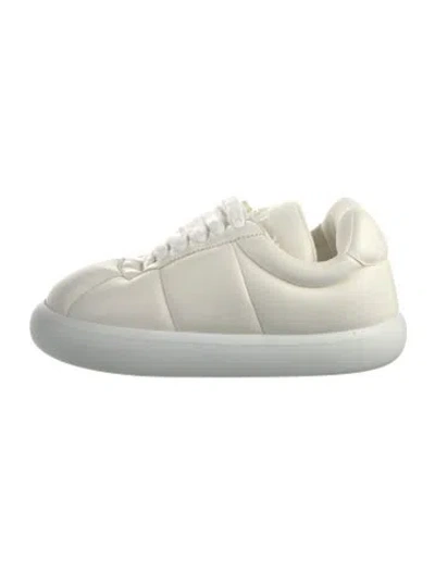 Pre-owned Marni Leather Sneakers In White