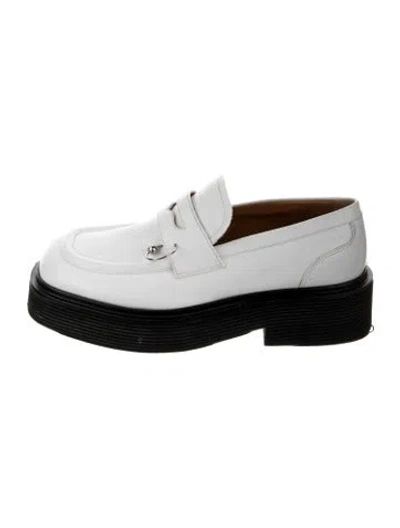 Pre-owned Marni Leather Sneakers In White