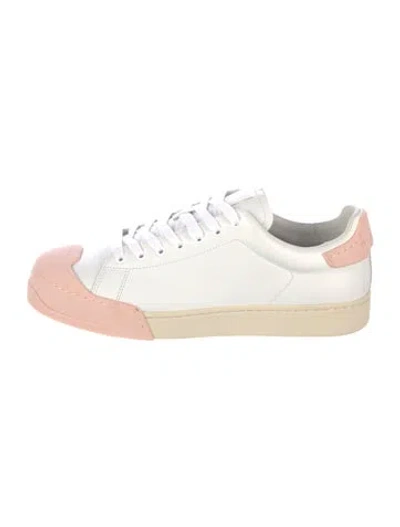 Pre-owned Marni Leather Sneakers In White