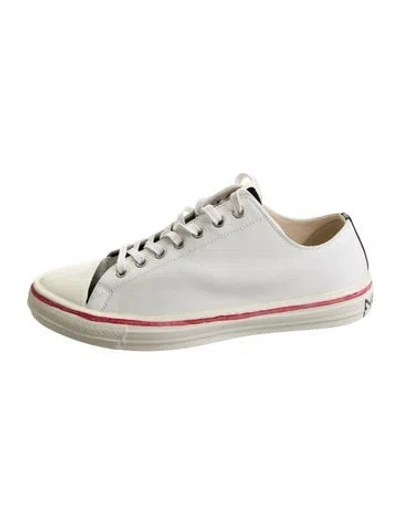 Pre-owned Marni Leather Sneakers In White