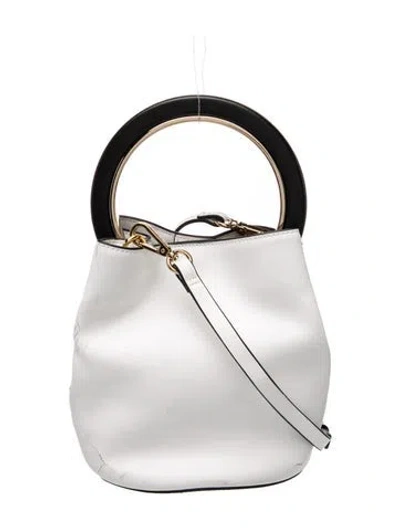 Pre-owned Marni Leather Top Handle Bag In Neutral