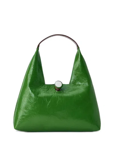 Marni Leather Tote Bag In Green