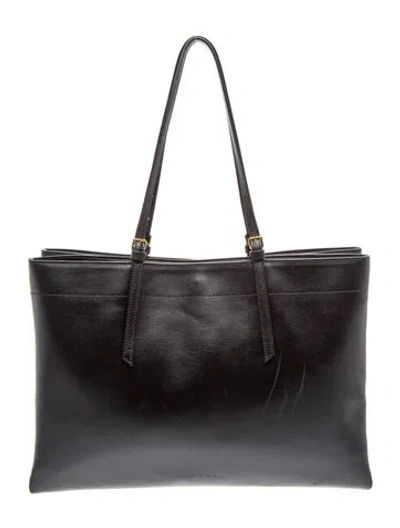 Pre-owned Marni Leather Tote In Black