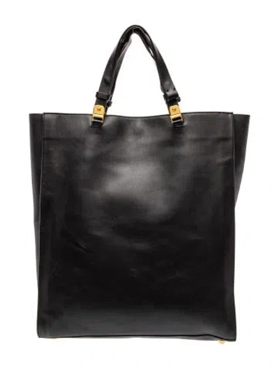 Pre-owned Marni Leather Tote In Black