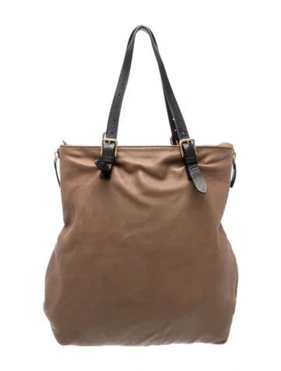 Pre-owned Marni Leather Tote In Brown