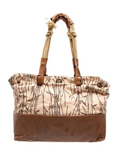 Pre-owned Marni Leather Tote In Brown