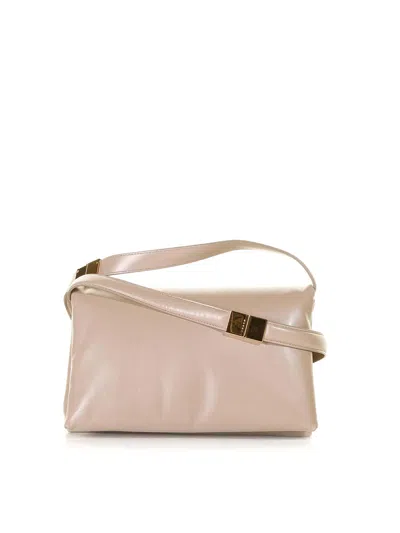 Marni Leather Tote In Pink