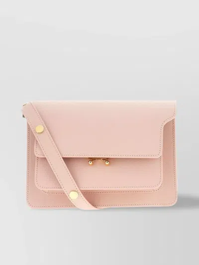 MARNI LEATHER TRUNK CROSSBODY BAG