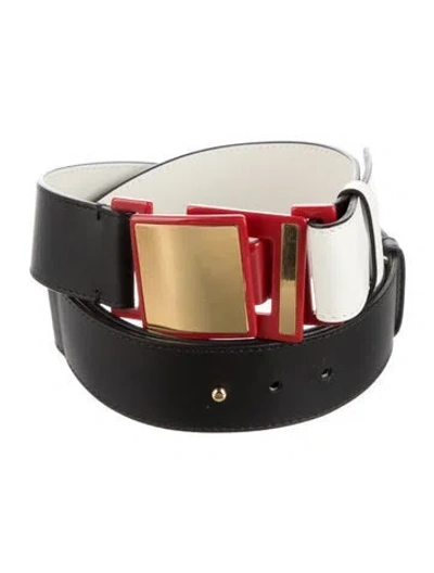 Pre-owned Marni Leather Waist Belt In Black