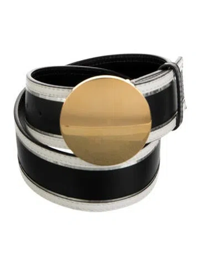 Pre-owned Marni Leather Waist Belt In Black