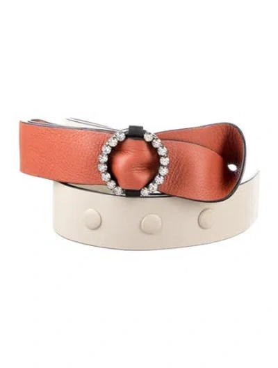 Pre-owned Marni Leather Waist Belt In Neutrals