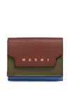 Marni Leather Wallet In Multi
