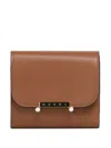 Marni Leather Wallet In Brown