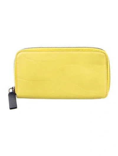 Pre-owned Marni Leather Wallet In Yellow