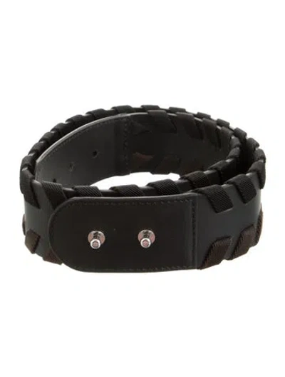 Pre-owned Marni Leather Whipstitch Trim Belt Kit In Multi