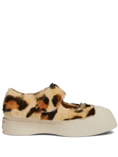 MARNI LEOPARD-PRINT SNEAKERS