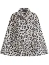 Marni Leopard-print Wool Cape In White