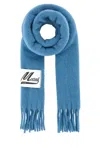 Marni Sciarpa In Misto Alpaca Azzurro Uomo