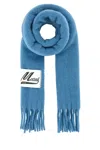 Marni Sciarpa In Misto Alpaca Azzurro Uomo In Blue