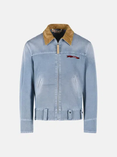 Marni Light Blue Cotton Jacket