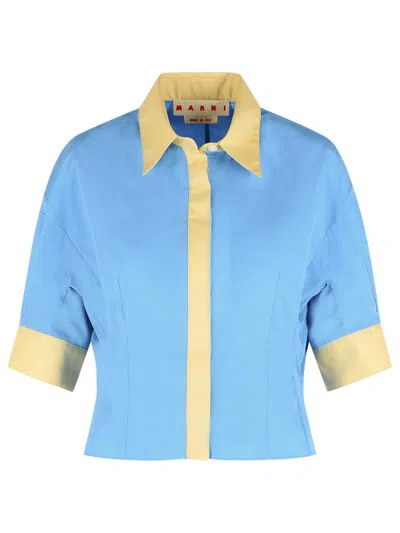 Marni Light Blue Cotton Shirt