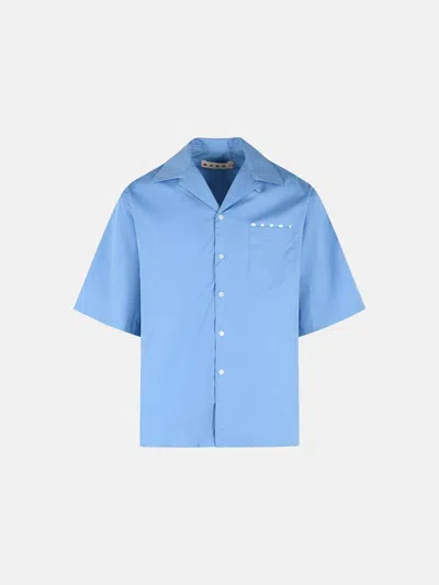 Marni Light Blue Cotton Shirt