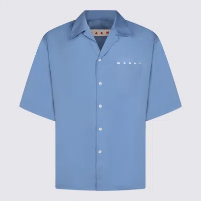MARNI LIGHT BLUE COTTON SHIRT
