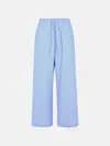 Marni Light Blue Cotton Trousers In Light Blue