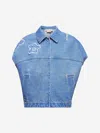Marni Light Blue Denim Vest With Patches